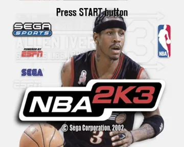 NBA 2K3 screen shot title